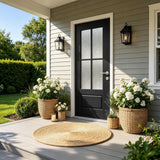 36x80 Fiberglass Front Door Left-Hand Inswing with PVC Frame