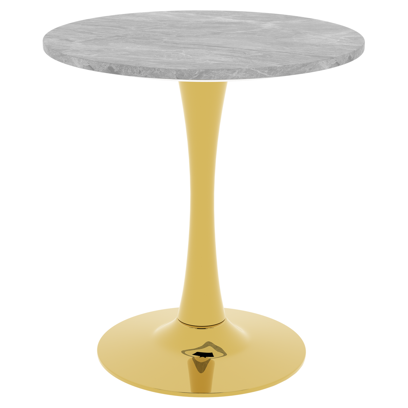 Gold Mid-Century Modern Marble Coffee Table 27.6