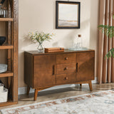47.3" Mid Century Modern Walnut Sideboard Buffet Cabinet