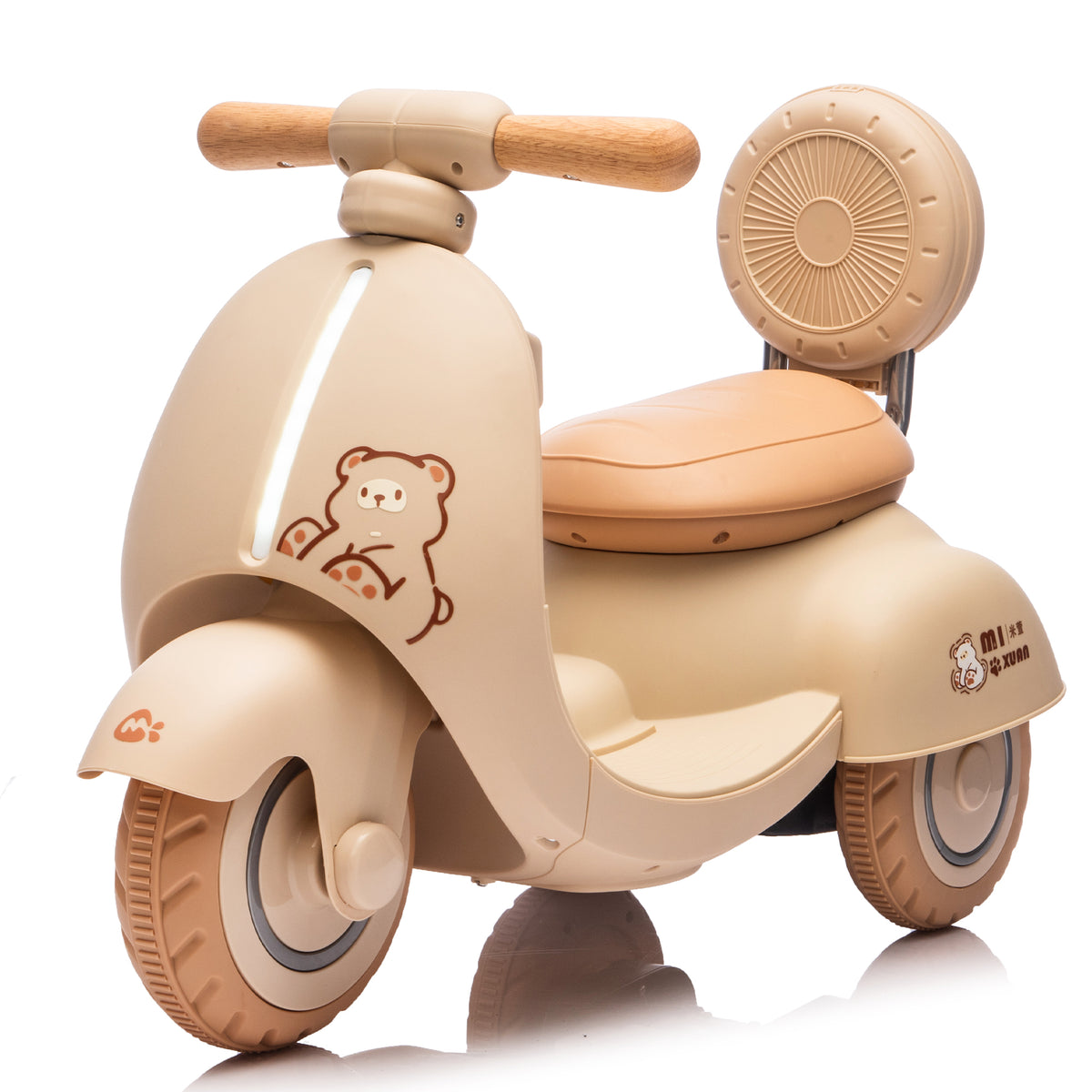 12V Kids Ride On Electric Motorcycle,Toddler Scooter W/Parents Control,Three-Whe