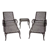 Aluminum Outdoor Chair Brown