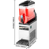 Commercial Slushy Machine 15L Margarita Smoothie Frozen Drink Slushie Maker
