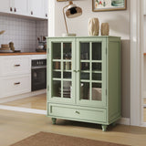Mint Green Modern Wooden Storage Sideboard Cabinet 28"x15"x36