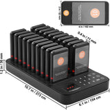 Restaurant Pager System, Wireless 400m Long Range Lineup Waiting Queue Signal