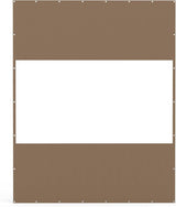Clear PVC Outdoor Curtain Panel 10'H x 8'W Waterproof