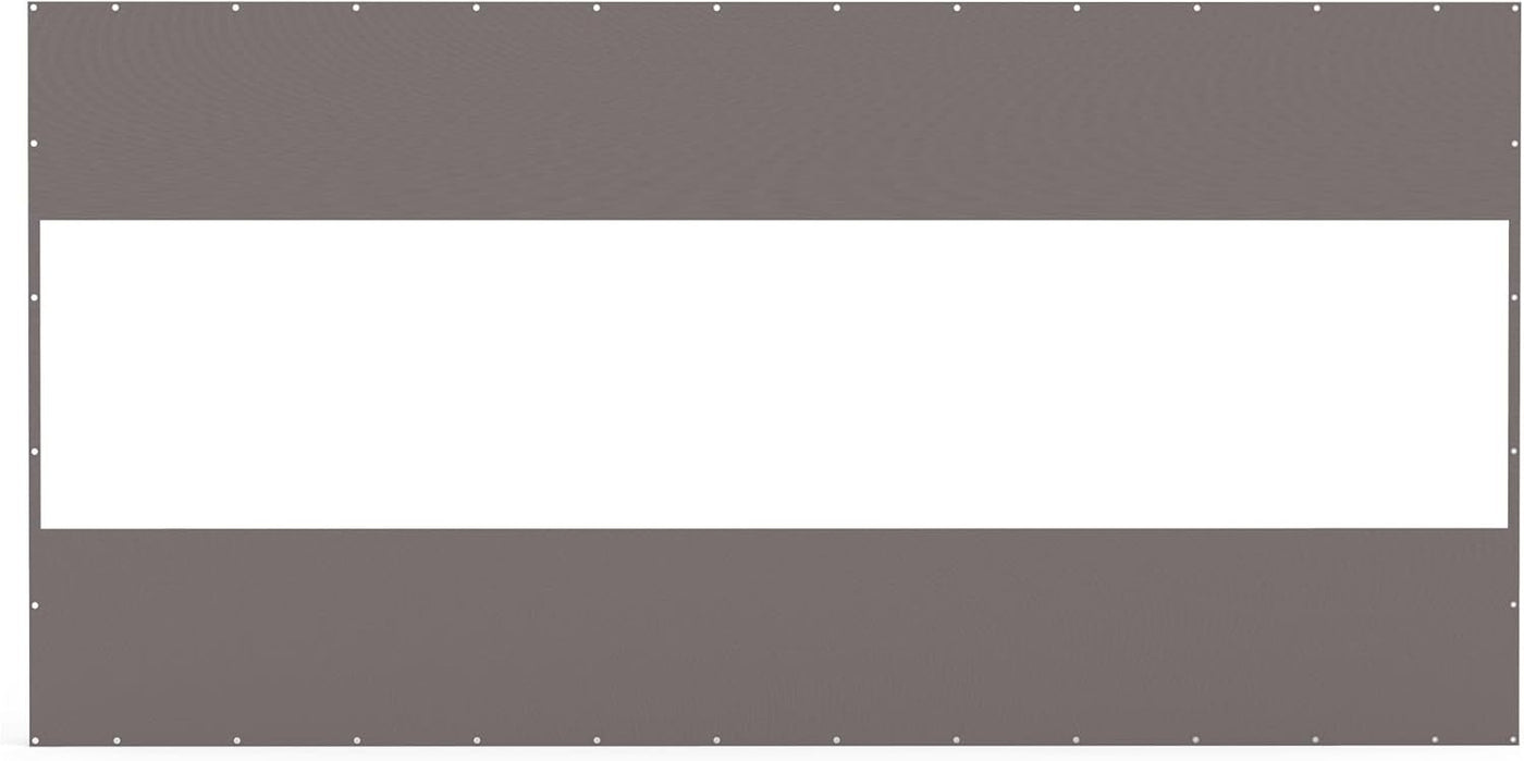 Waterproof PVC Outdoor Curtain Panel 8'H x 16'W Gray