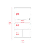 Medicine Cabinet - Single Door - Engineered Wood - Open Shelf