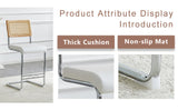 Set of 4 Faux Leather Bar Stool White