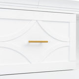 White Twin Size Murphy Bed with Charging Station and Drawer, Solid Pine Wood + MDF