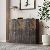 4 Drawer Shoe Cabinet Slim Narrow Wood Entryway Hallway