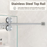 56"-60"W*72" H Frameless Single Sliding Shower Door
