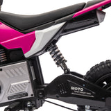 24V Kids Ride On Electric Toy Motocross Motorcycle,200W High Speed Hub Motor,Rea