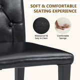 Set of 4 Metal Dining Chair Black