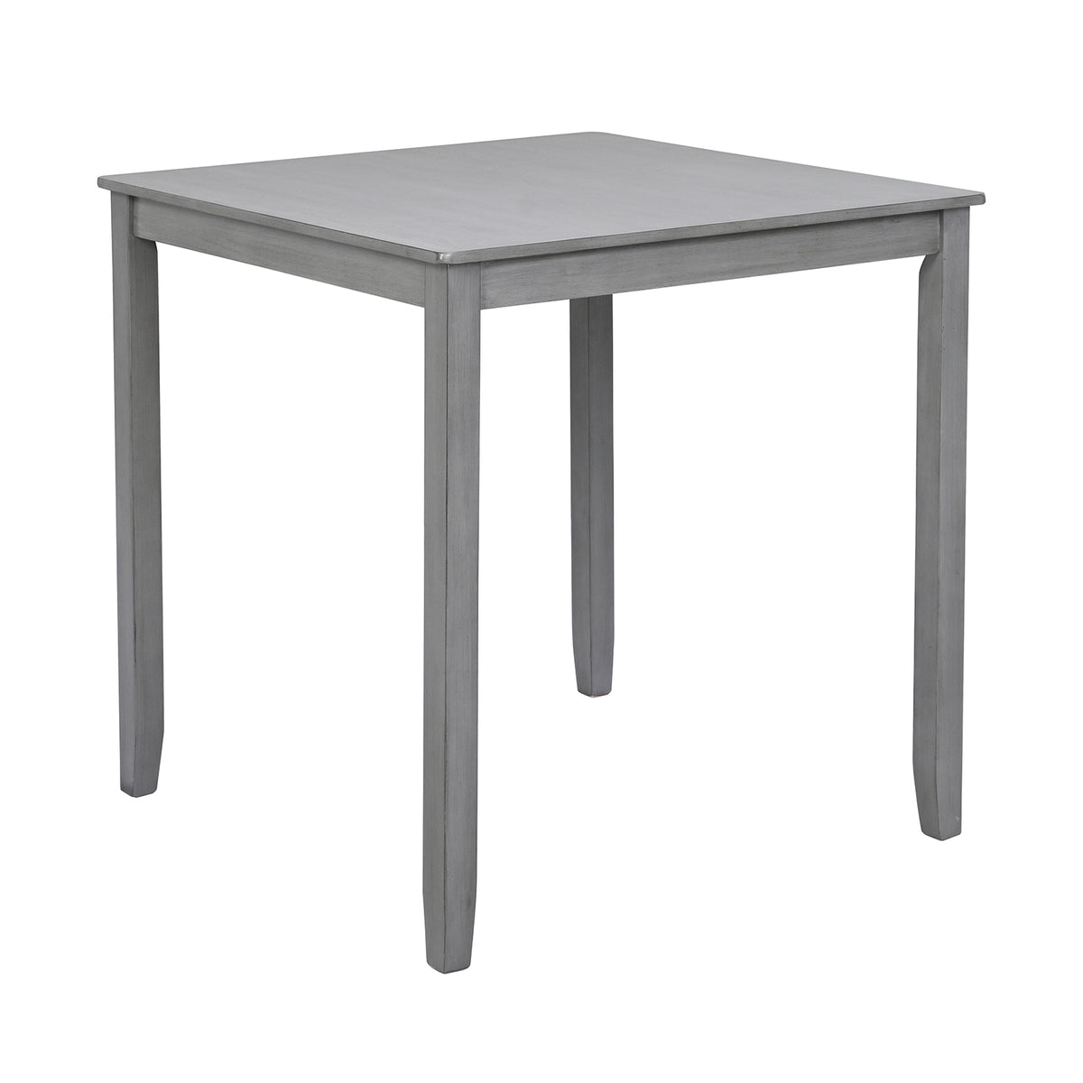 Acacia Wood Bar Table Gray 39"