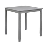 Acacia Wood Bar Table Gray 39"