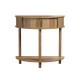Engineered Wood Console Table Walnut