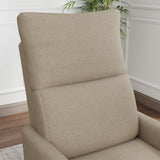 Velvet Recliner Swivel Power Brown