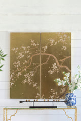 Cherry Blossom Wall Art Panels Set of 2, 21.5" x 47