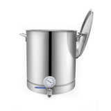 Stainless Steel Kettle, 16 GALLON Brewing Pot, Tri Ply Bottom for Beer