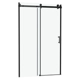 Modern Single-Slide Shower Door 48"W x 76"H Tempered Glass