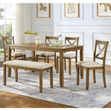 Wood Dining Set Oak