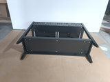 Engineered Wood Console Table with Storage Black