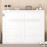 Full Size Murphy Bed Wall Bed,White