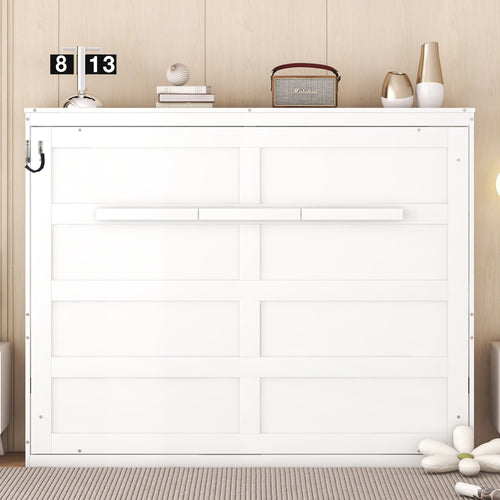 Full Size Murphy Bed Wall Bed,White