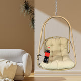 Wicker Rattan Hanging Egg Chair with Cushion Pillow