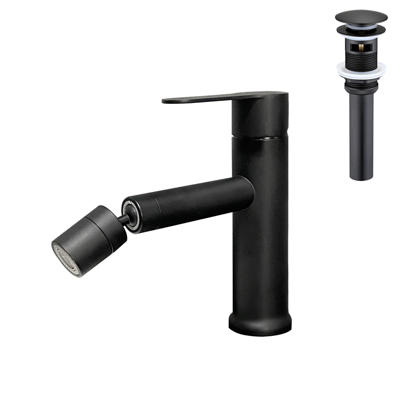 Single Handle Bathroom Sink Faucet with Pop-Up Drain