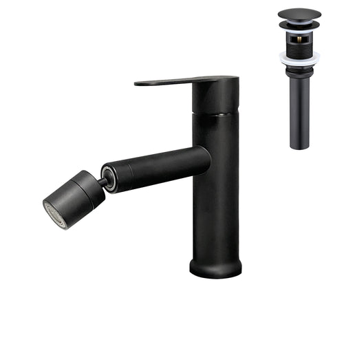Single Handle Bathroom Sink Faucet with Pop-Up Drain