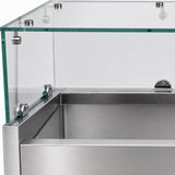 47" Refrigerated Condiment Prep Station, Countertop Topping Cooler