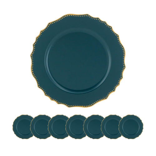 8 Pack Plastic Charger Plate 13 inch