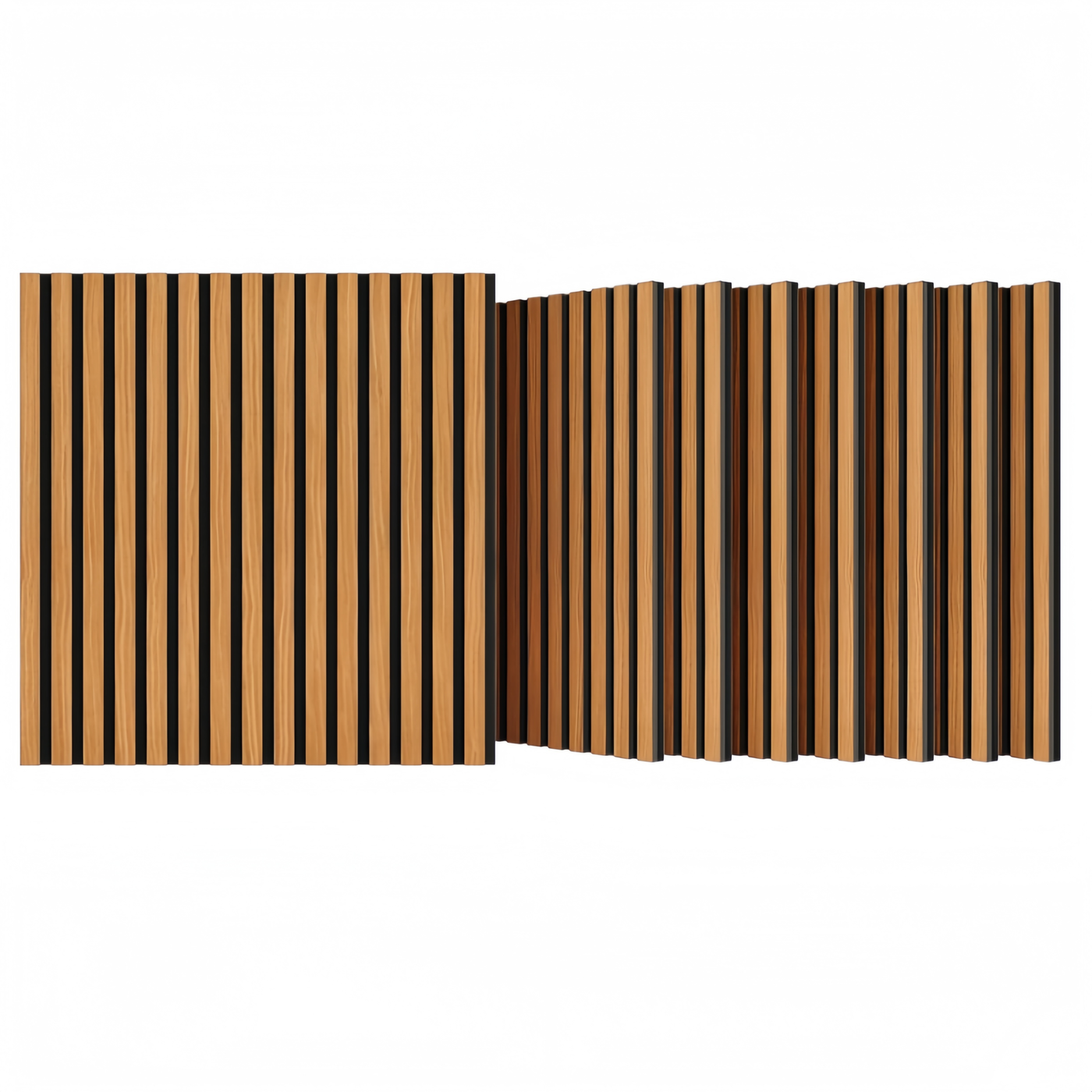 Walnut 3D Groove Acoustic Panels Sound-Absorbing 8 Pack