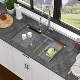 Undermount Sink- 30" x 19" x 10" Double Bowl (50/50) Kitchen Sink 16 Gauge