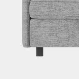 Chenille Loveseat with Storage Grey 68"