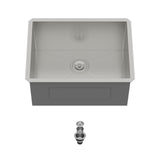 Laundry Sink 23 Inch - 23x18x12 Inch Undermount Utility Sink Deep Single Bowl