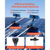Solar Panel Cleaning Kit 26ft Water Fed Pole Brush