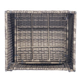 Outdoor Patio Furniture Set Wicker Red