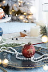 D3' Christmas Ball Ornaments, Glass Decorative Hanging Ball Christmas Tree Ornam