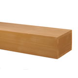 48" Fir Wood Floating Fireplace Mantel Shelf Light Brown