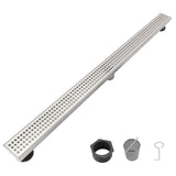 36" Linear Shower Drain 304 Stainless Steel Quadrato Grate