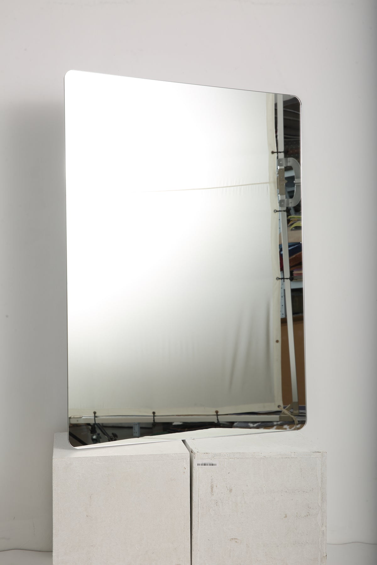 Modern Frameless Bathroom Mirror, 36 x 30 Inch Rectangular Vanity Mirror