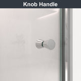 32"W x 72"H Frameless Circular Pivot Shower Door in Chrome With 1/4" (6mm)