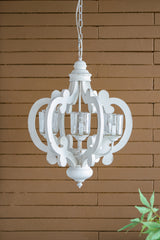 6-Light Wood Farmhouse Chandelier Pendant Light Fixture