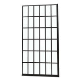 Frameless Fixed Shower Door 34" W x 72" H Matte Black