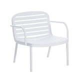 Luna Outdoor PP Club Chair Set - White Green Cushion