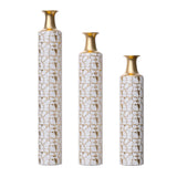 Gold Decorative Floor Vases Set of 3 - 24" 28" 32