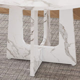 Engineered Wood Dining Table White