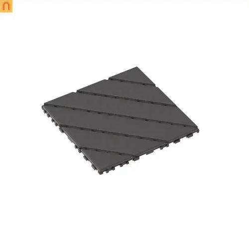 Outdoor Deck Tiles Interlocking PP Plastic Gray 12x12 in 44 Pack